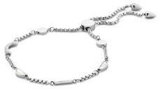 VICTORIA Ezüst színű fehér köves félhold karkötő (VBNACA71460) - perfectbaby