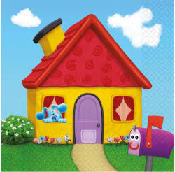 Amscan Azúrkék nyomok Fun szalvéta 16 db-os 33x33 cm (DPA9913281) - perfectbaby