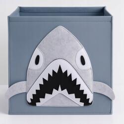 Kids Collection Filc Játéktároló 30X30X30 CM Szürke Összecsukható (170492570 -shark)