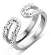 VICTORIA Ezüst színű fehér köves gyűrű (VBNRZ10452) - perfectbaby