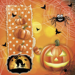 Halloween Scary szalvéta 20 db-os 33x33 cm (PKK051867) - perfectbaby