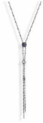 VICTORIA Ezüst színű fekete, fehér köves nyaklánc (VBNACA68450) - perfectbaby