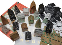 CRAFT ID Adventi naptár készítő szett, 12 ív lappal, A/4, 250g, fólia dekorral (RMS-CR8039)