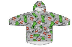  Minecraft Boom felnőtt belebújós plüss polár takaró, poncsó (AYM076134) - perfectbaby