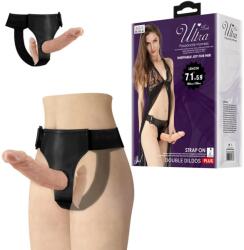  Пенис колан за двойно стимулиране, 18см. - Strap-on Double (DEBRA01544)