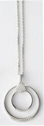 VICTORIA Ezüst színű fehér köves nyaklánc (VBNACA56245) - perfectbaby