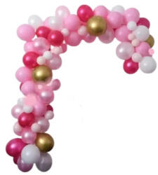 Balloons4party Kit aranjament arcada roz 79 buc