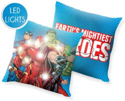 Kids Licensing Bosszúállók LED világító párna, díszpárna 40x40 cm (EWA15706MV)