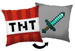 Jerry Fabrics Minecraft TNT Sword párna, díszpárna 40x40 cm (JFK032121)