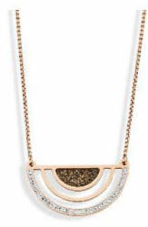 VICTORIA Rose gold színű fekete, fehér köves nyaklánc (VBNACA67945) - perfectbaby