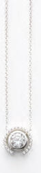 VICTORIA Ezüst színű fehér köves nyaklánc (VBNACA47643) - perfectbaby