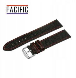 Pacific Óraszíj Pacific W92XXL 1.6 Fekete/piros Cérna 24mm bőr (5903981762798)