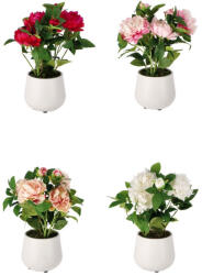 AdTrend Set 4 ghivece Bujori artificiali 19 x 52 cm (119398)
