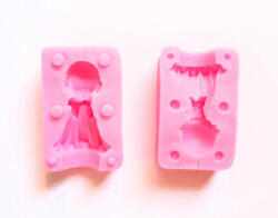  Angyalka kislány szilikon gyertyaöntő forma