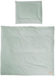 roba Lil Planet Set Lenjerie Pat Bebe 80x80 cm Bio Bumbac GOTS Frosty Green (314090G240) Lenjerie de pat