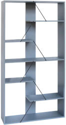 PAKOWORLD Biblioteca Tars, Gri, 84x26x154 cm (304-000010) Biblioteca