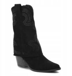 S. Barski Fekete csizma S. Barski Elegáns női cowboycsizma (HY42-153 BLACK)