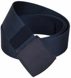 Dodaco Curea barbati din nylon ajustabila, design fara gauri, catarama din plastic rezistent, 120 cm, albastru inchis , confort, rezistenta si stil modern