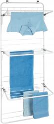 WENKO Falra szerelhető ajtós mosó-szárítógép 8m összecsukható állítható fehér (63010100) Ruhaszárító