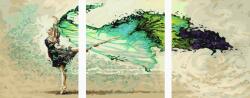 iPicasso Set 3 picturi pe numere, cu sasiu, Dansul apei, 50 x 120 cm (PC34050008)