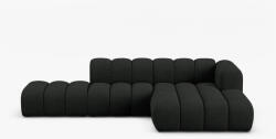 Micadoni Coltar Lupine cu 5 locuri, colt pe partea dreapta si tapiterie boucle, negru (MIC_RCO_101_F1_LUPINE3)