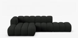 Micadoni Coltar Lupine cu 5 locuri, colt pe partea stanga si tapiterie boucle, negru (MIC_LCO_101_F1_LUPINE3)
