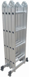 Wertcraft Scara multifunctionala din aluminiu cu balama Wertcraft TOOLS JL-201-4X4, 4.7 metri, 4x4 trepte, greutate maxima 150 kg (MST-JL-201-4X4)