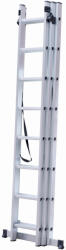 Wertcraft Scara combinata din aluminiu Wertcraft TOOLS JL-207-3X8, 5 metri, 3x8 trepte, greutate maxima 115 kg (MST-JL-207-3X8)
