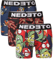 Nedeto 3PACK gyermek boxeralsó Nedeto többszínű (3NBDV3) 6-8 éves