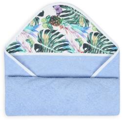 Babymatex Törülköző kapucnival MAXI PRINT 100x100 cm - Kék (MX-66761)