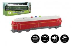 Teddies Locomotiva/Tren plastic 23cm actionata cu baterie cu sunet si lumina 2 culori intr-o cutie 27x11x8cm (00850135) Trenulet