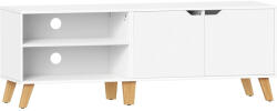 SONGMICS TV szekrény 2 ajtóval, 40 x 140 x 50 cm, fehér (LTV027T46)