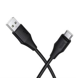 hoco. x124 adatkábel, usb - type-c, 3a, gyorstöltő, 100cm, fekete (X124_USB_C_B)
