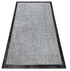 My carpet company Fonott sizal floorlux szőnyeg 20401 ezüst / fekete 240x330 cm (DEV1160)