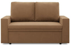 GreenSite Zeus kanapé, szövet anyag, hab töltet, egyenes kartámasz, barna - pepita