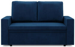 GreenSite Zeus kanapé, bársony, hab töltet, egyenes kartámasz, kék