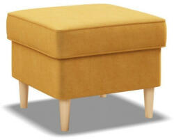 GreenSite Uszak lábtartó, bársony, sárga - pepita