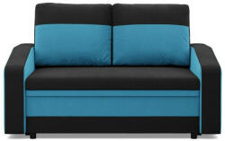 GreenSite Hewlet kanapé, szövet anyag, fekete - kék - pepita