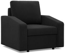 GreenSite Zeus fotel, döntött kartámasz, szövet anyag, hab töltet, fekete