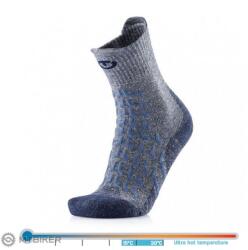 Therm-ic Trekking UltraCool Linen Crew női magasszárú zokni, szürke/kék (EU 39-40)