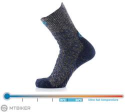 Therm-ic Trekking UltraCool lenvászon rövidszárú zokni, szürke/sötétkék (35-38)