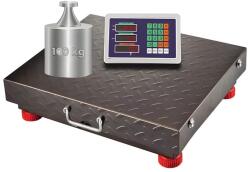  Platformos raktármérleg 100 kg-ig, LCD kijelző, 20 g mérési pontosság, 4Ah akkumulátor, a képernyő vezeték nélküli csatlakoztatása a PRO-W100 mérőplatformhoz