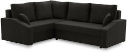 GreenSite Grande Plus sarokkanapé, baloldali, szövet anyag, fekete