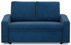 GreenSite Zeus kanapé, kordbársony, hab töltet, döntött kartámasz, kék