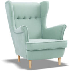 GreenSite Uszak fotel, bársony, kék - pepita - 112 290 Ft