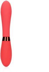 Loveline Vibrator Silicone Smooth Vibrator, 10 Moduri Vibratii, Silicon, USB, Rosu, 20.5 cm Vibrator