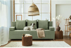 GreenSite Fireze kanapé, kordbársony, zöld