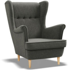 GreenSite Uszak fotel, fonott, fekete