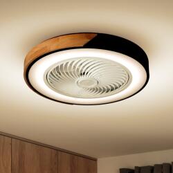 Brilagi Brilagi-LED Димируемо осветително тяло с вентилатор LED/30W/230V 3000-6500K черно/дъб +ДУ (BG1616)
