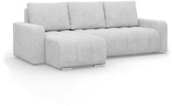 GreenSite Modena sarokkanapé, bouclé, univerzális oldal, szürke - pepita